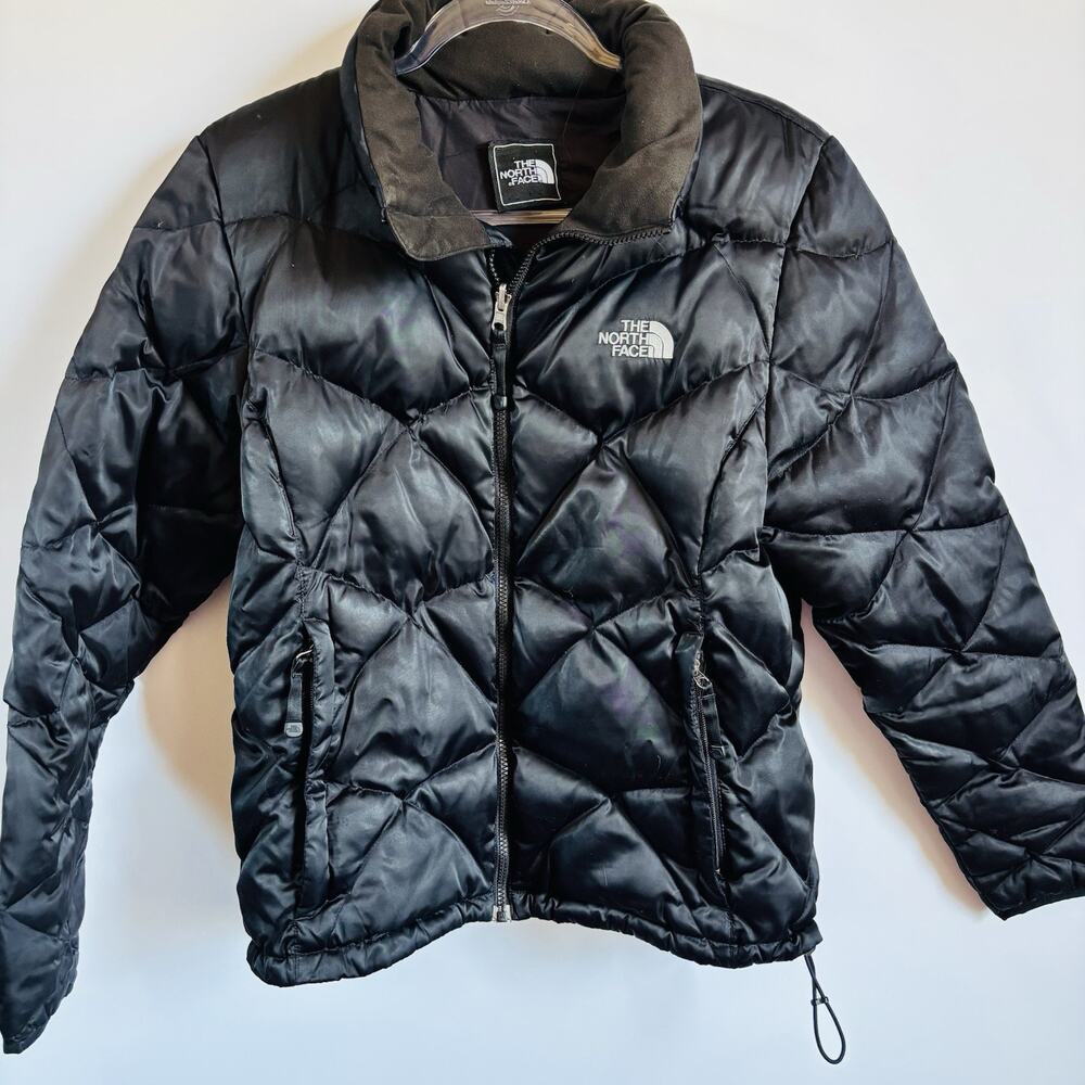 Vintage‎ Y2K 2007 North Face Alis 550 puffer jacket womens medium Black WORN